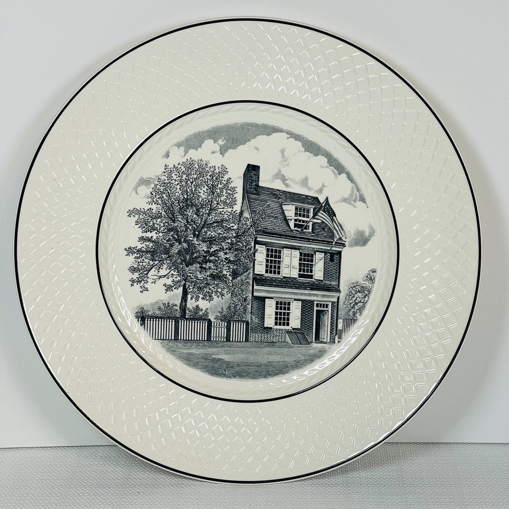 Betsy Ross House Plate Spode Mansard Masonic 1962 Philadelphia